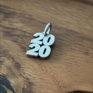 New! Retired James Avery Silver stacked 2020 Number Charm